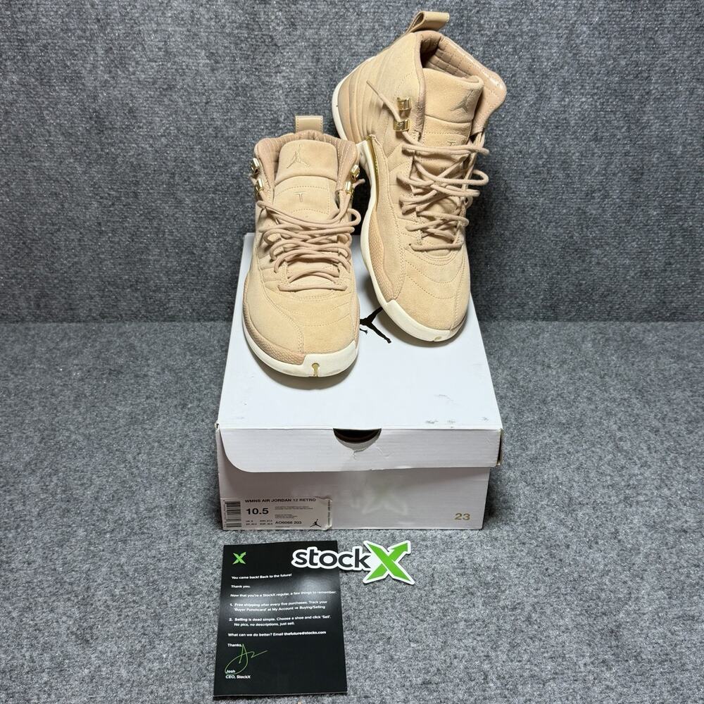 Jordan Air Jordan 12 Retro Vachetta Tan High Top Lace-Up Women’s 10.5 AO6068-203